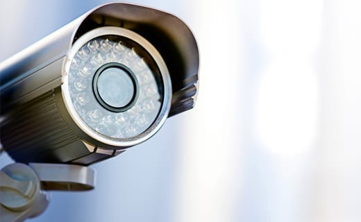 image displays cctv bullet camera